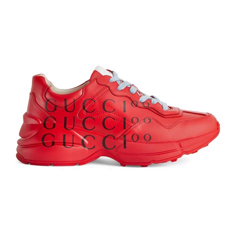 all red gucci sneakers|Gucci red web sneakers.